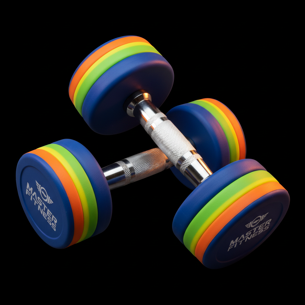 Halter Emborrachado 40kg Master Fitness