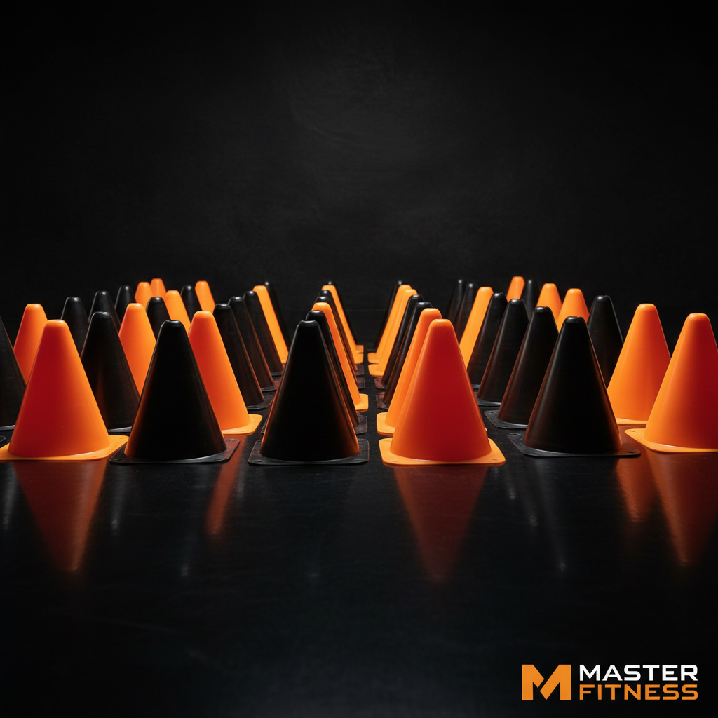 Kit 50 Cones de Agilidade Soccer Master Fitness