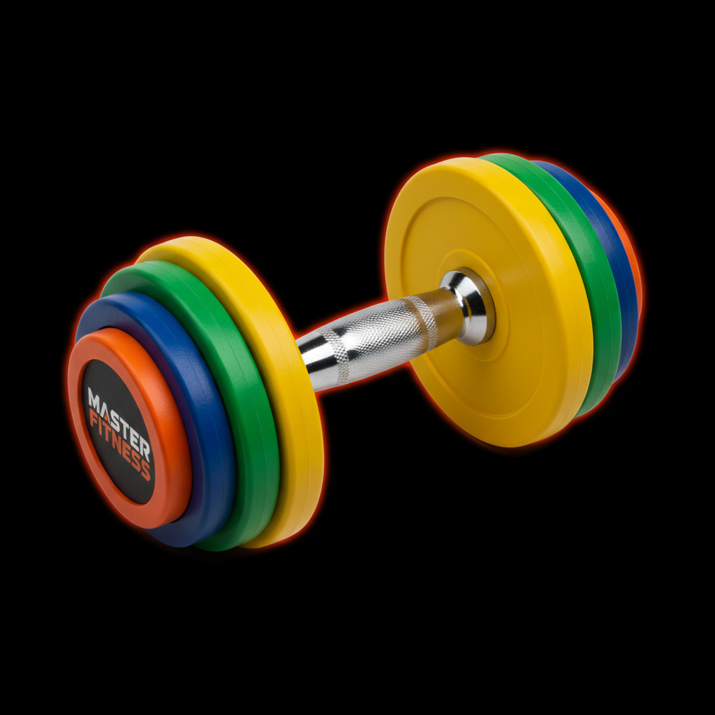 Halter Emborrachado 26kg Master Fitness