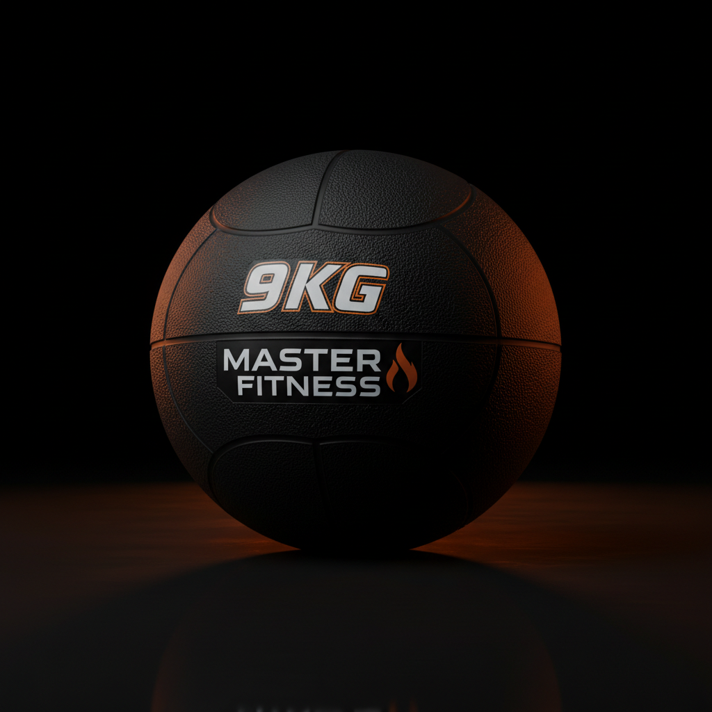 Bola Medicinal Borracha 9kg Master Fitness