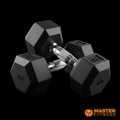 Halter Hex Emborrachado 4kg Master Fitness