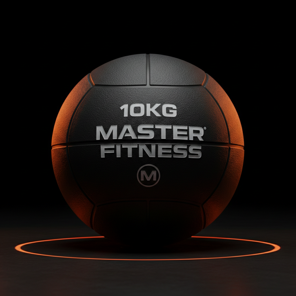 Bola Medicinal Borracha 10kg Master Fitness