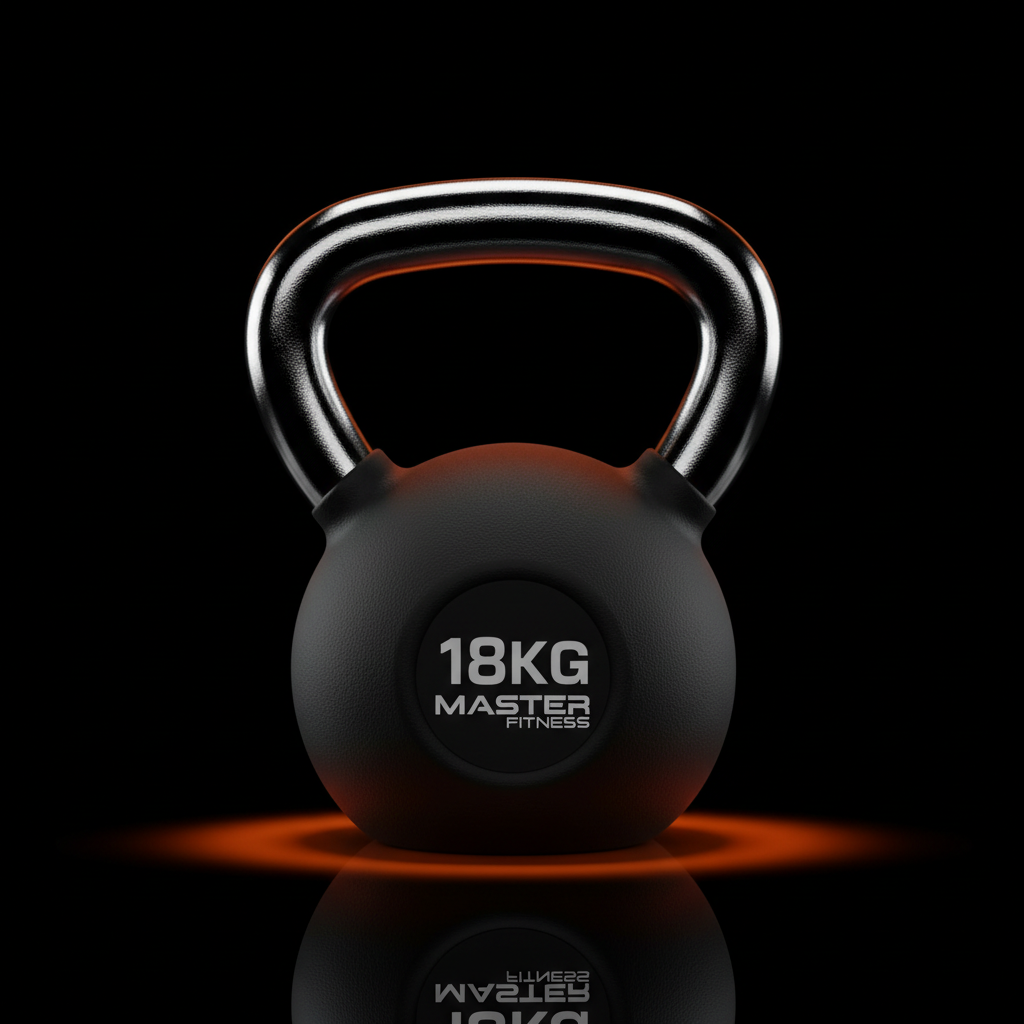 Kettlebell Emborrachado 18kg Master Fitness