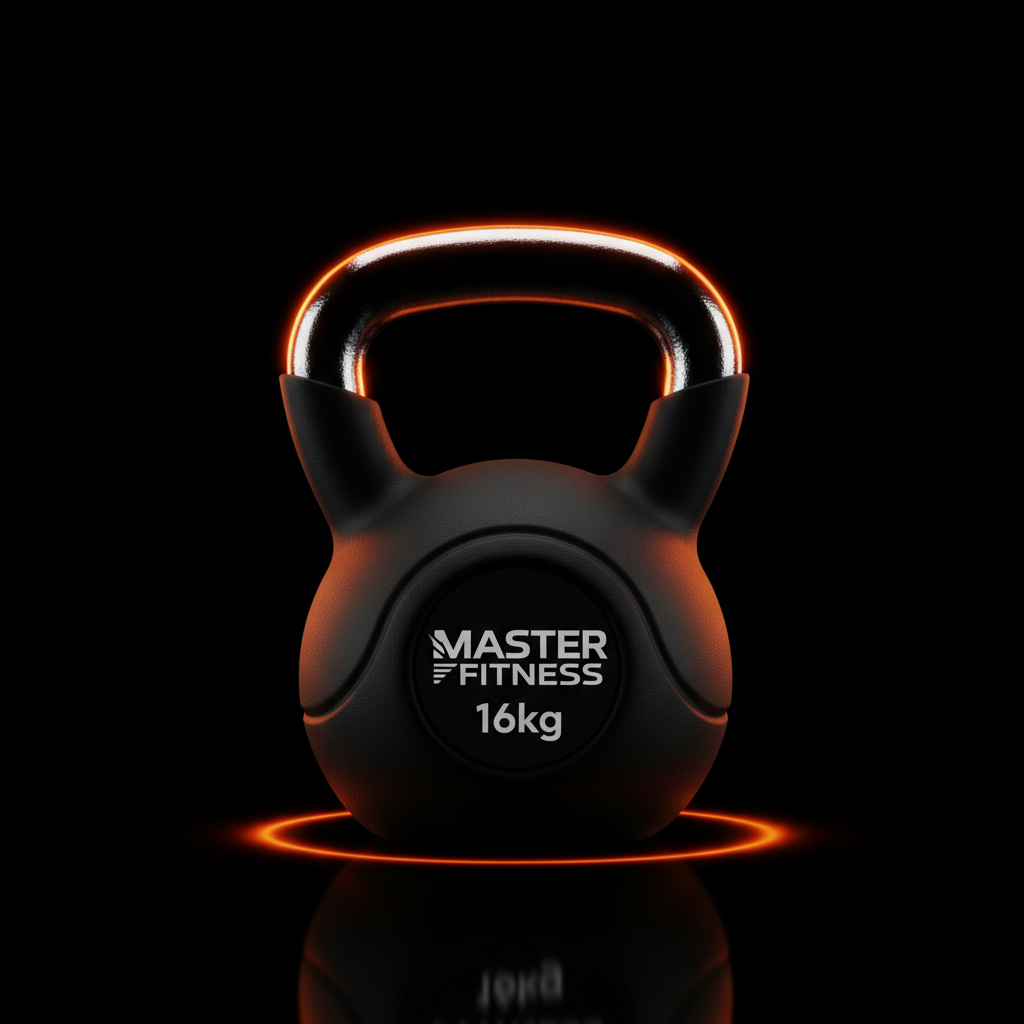 Kettlebell Emborrachado 16kg Master Fitness