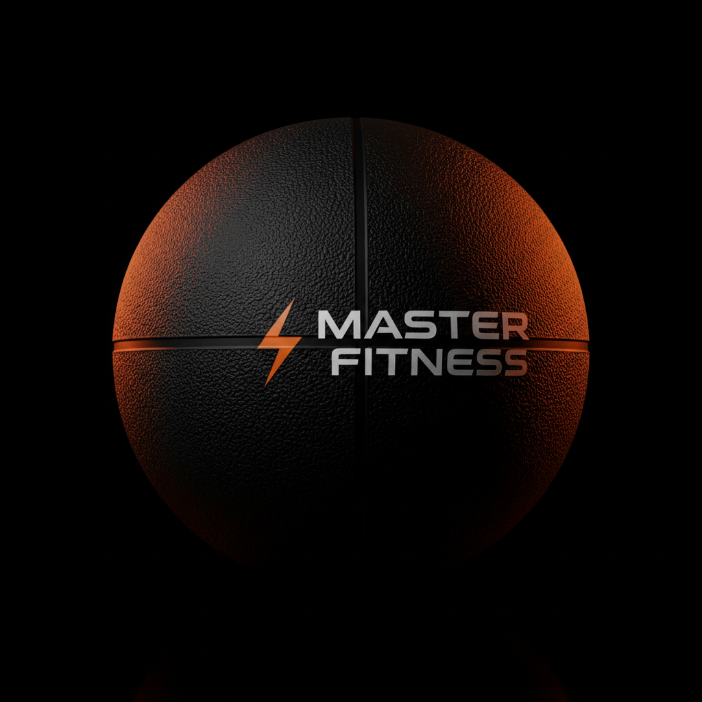 Bola Medicinal Borracha 3kg Master Fitness