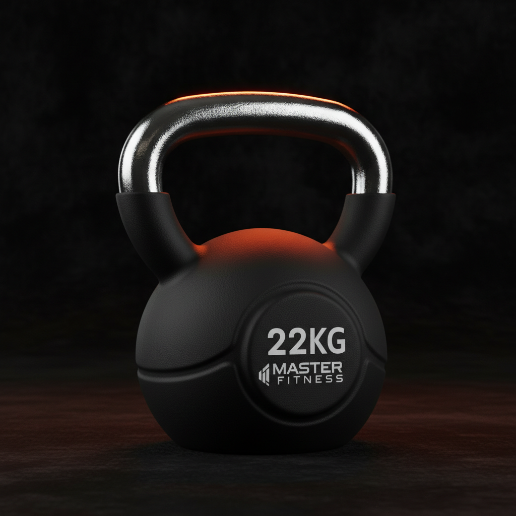 Kettlebell Emborrachado 22kg Master Fitness