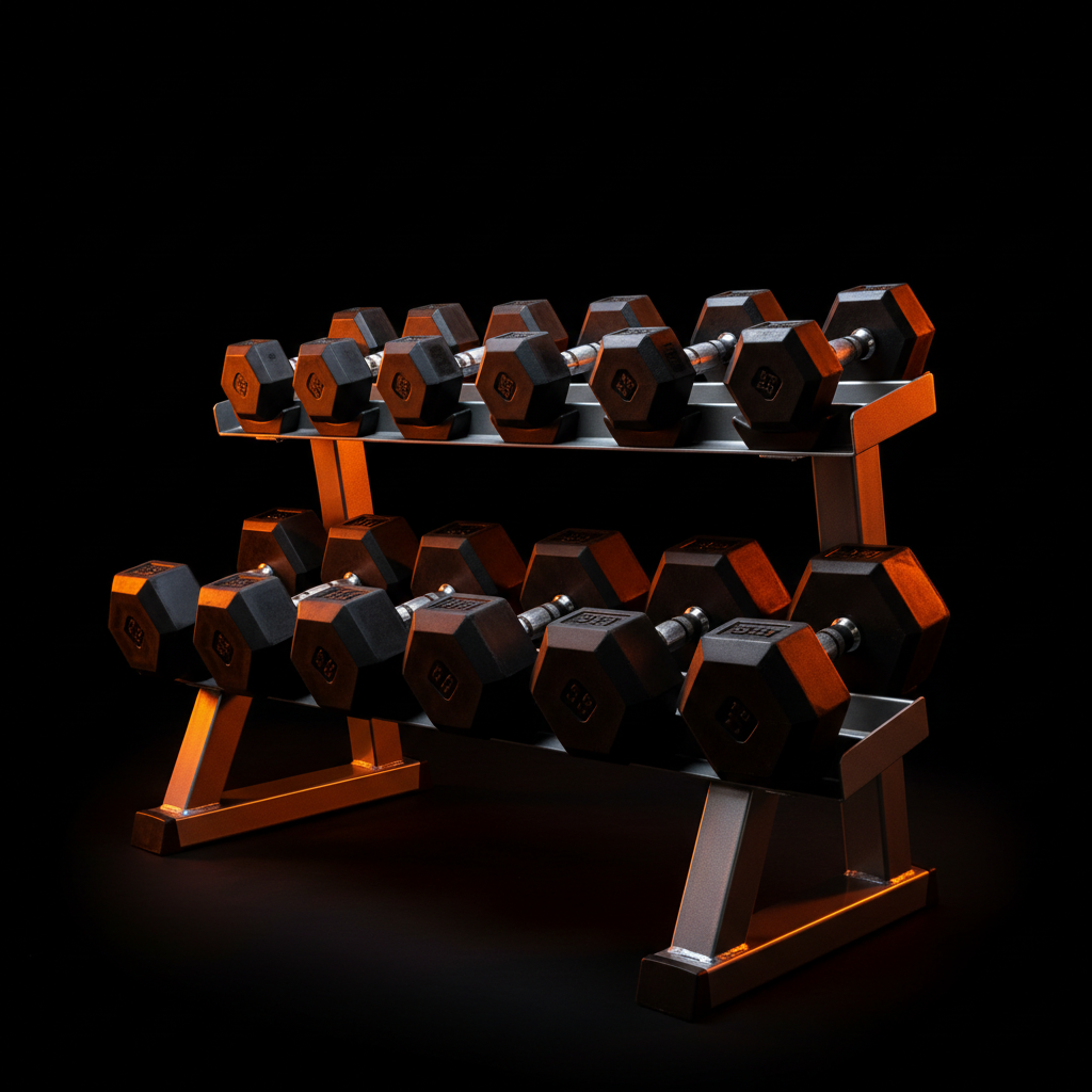 Kit Halteres Completo com iluminação laranja