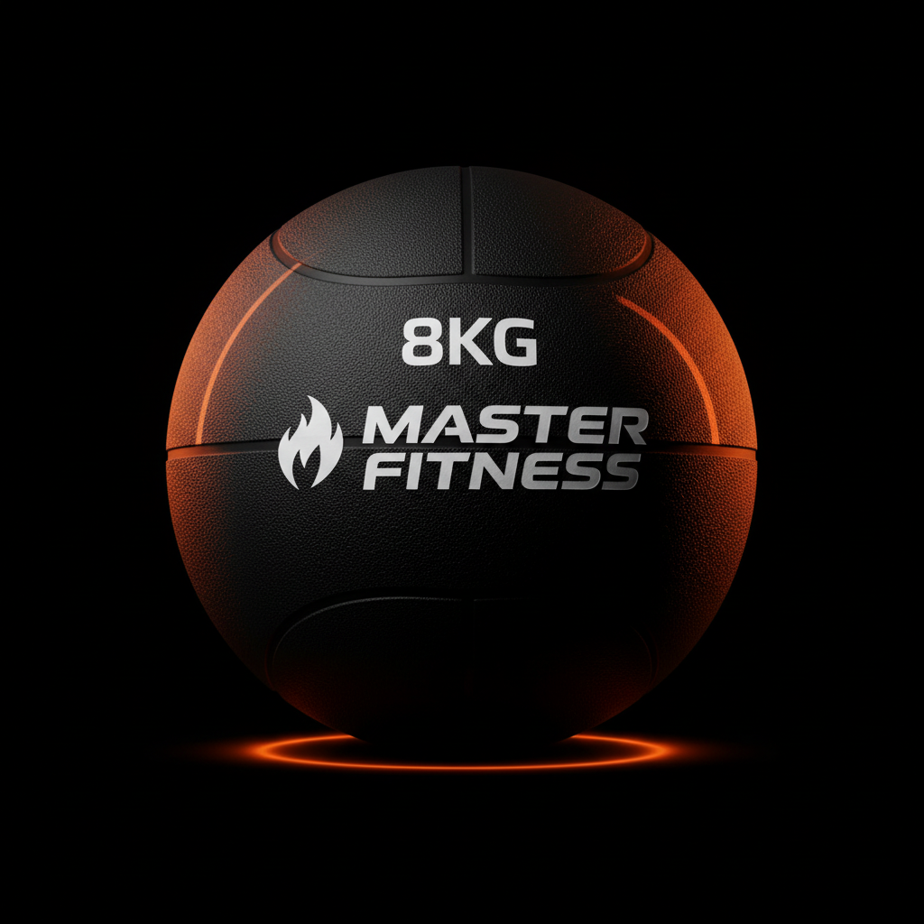 Bola Medicinal Borracha 8kg Master Fitness
